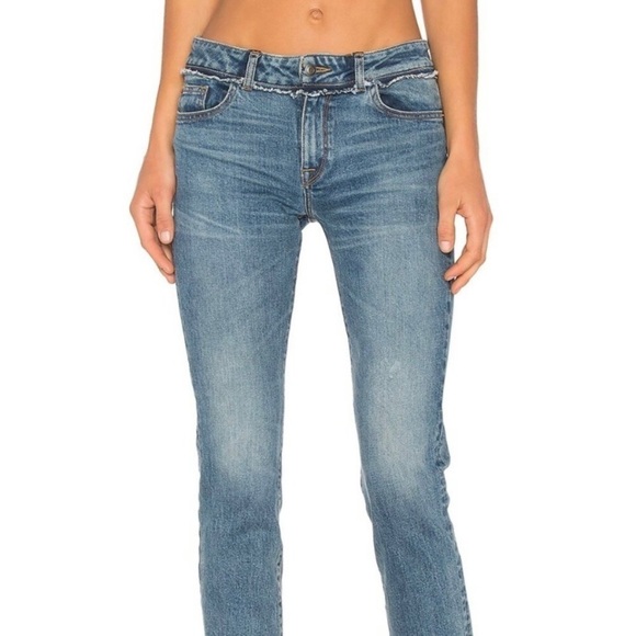 DL1961 Size 28 (6) Mara Straight Ankle Jeans Mid Rise Frayed Hems Womens Stretch - Picture 16 of 16